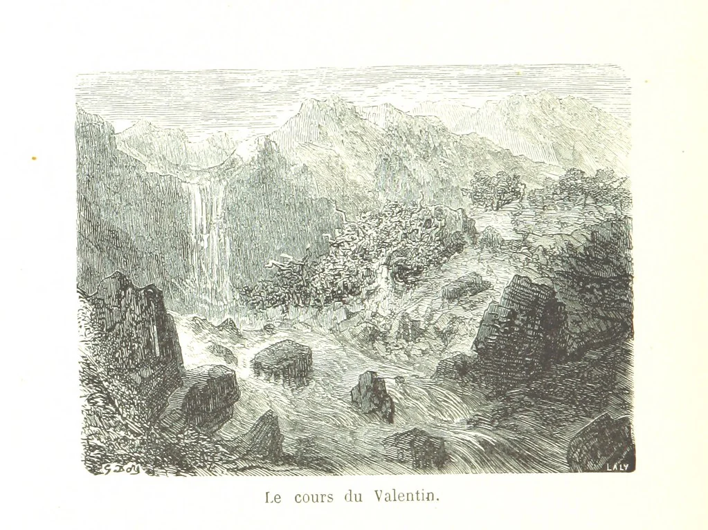 An illustration from Voyage aux Pyrénées ... Troisième édition illustrée par Gustave Doré, 1860, leaf 170