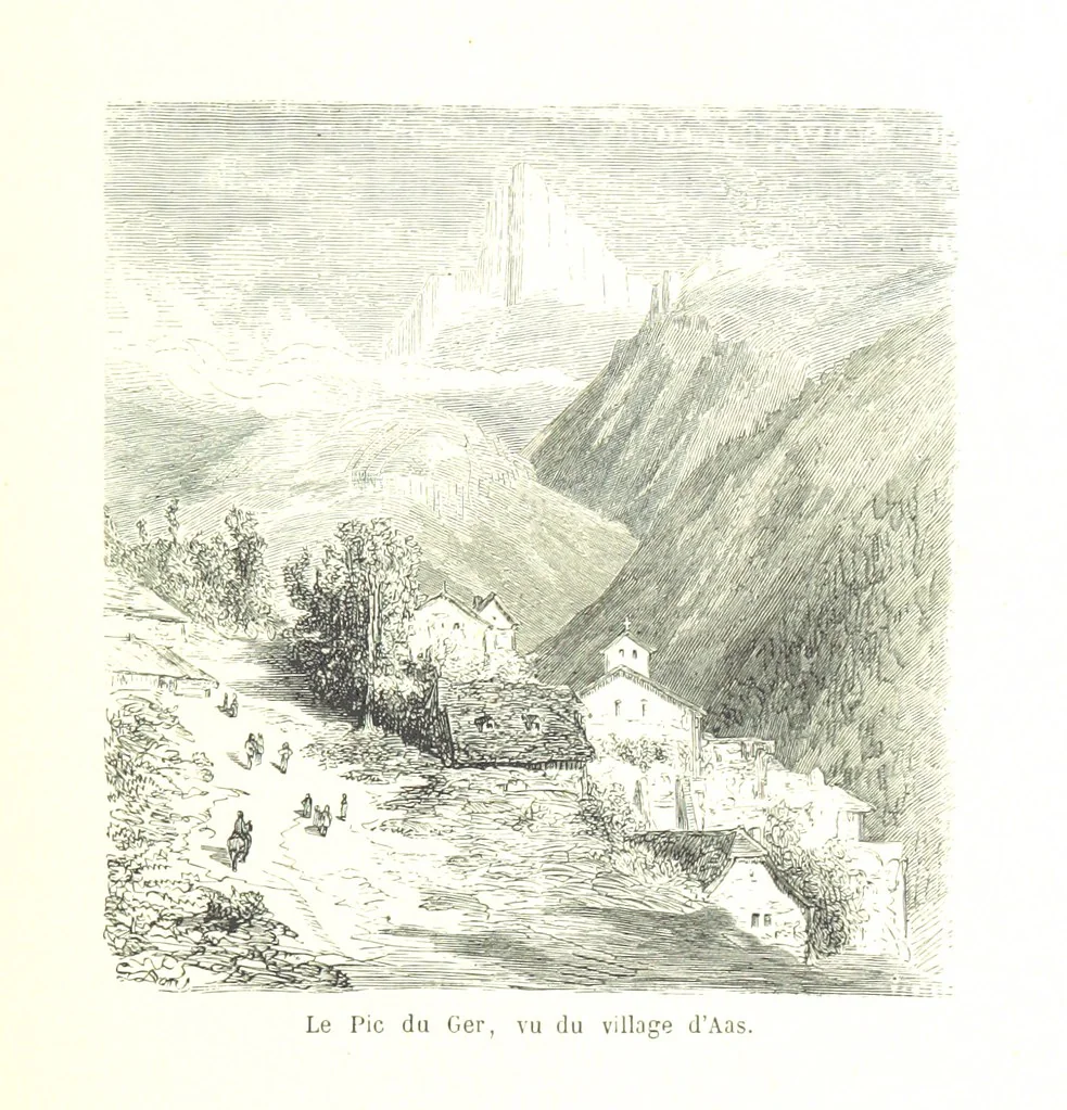 An illustration from Voyage aux Pyrénées ... Troisième édition illustrée par Gustave Doré, 1860, leaf 211