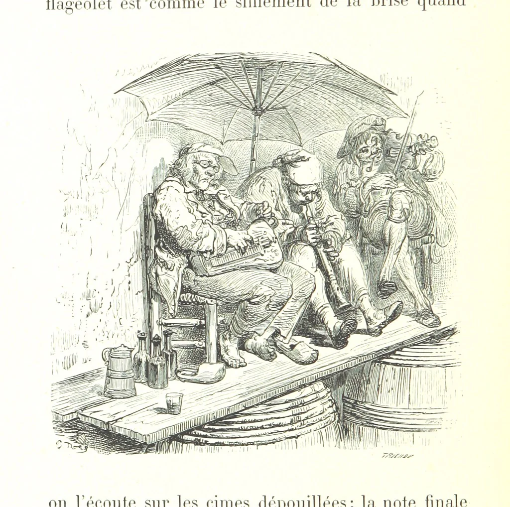 An illustration from Voyage aux Pyrénées ... Troisième édition illustrée par Gustave Doré, 1860, leaf 214