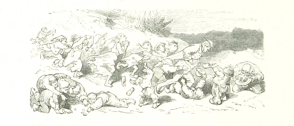 An illustration from Voyage aux Pyrénées ... Troisième édition illustrée par Gustave Doré, 1860, leaf 220