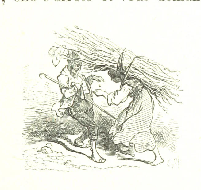 An illustration from Voyage aux Pyrénées ... Troisième édition illustrée par Gustave Doré, 1860, leaf 223