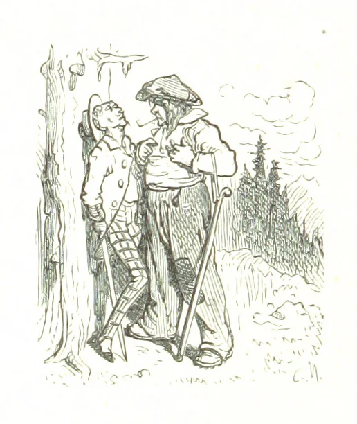 An illustration from Voyage aux Pyrénées ... Troisième édition illustrée par Gustave Doré, 1860, leaf 224