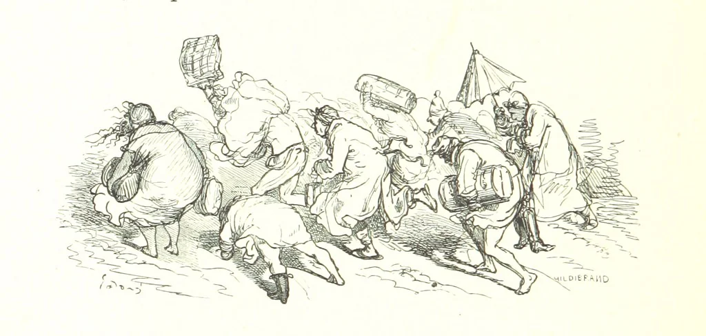 An illustration from Voyage aux Pyrénées ... Troisième édition illustrée par Gustave Doré, 1860, leaf 226
