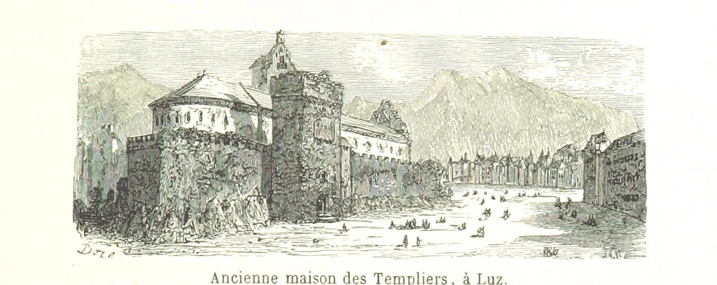 An illustration from Voyage aux Pyrénées ... Troisième édition illustrée par Gustave Doré, 1860, leaf 271