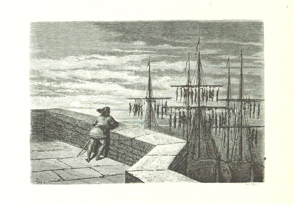 An illustration from Voyage aux Pyrénées ... Troisième édition illustrée par Gustave Doré, 1860, leaf 30