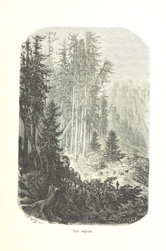An illustration from Voyage aux Pyrénées ... Troisième édition illustrée par Gustave Doré, 1860, leaf 305
