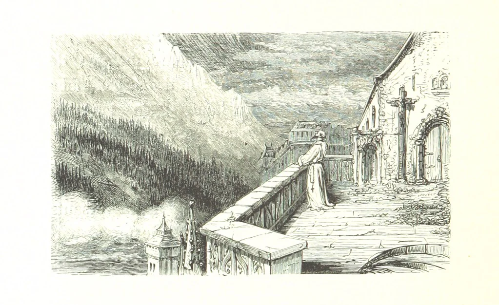 An illustration from Voyage aux Pyrénées ... Troisième édition illustrée par Gustave Doré, 1860, leaf 338