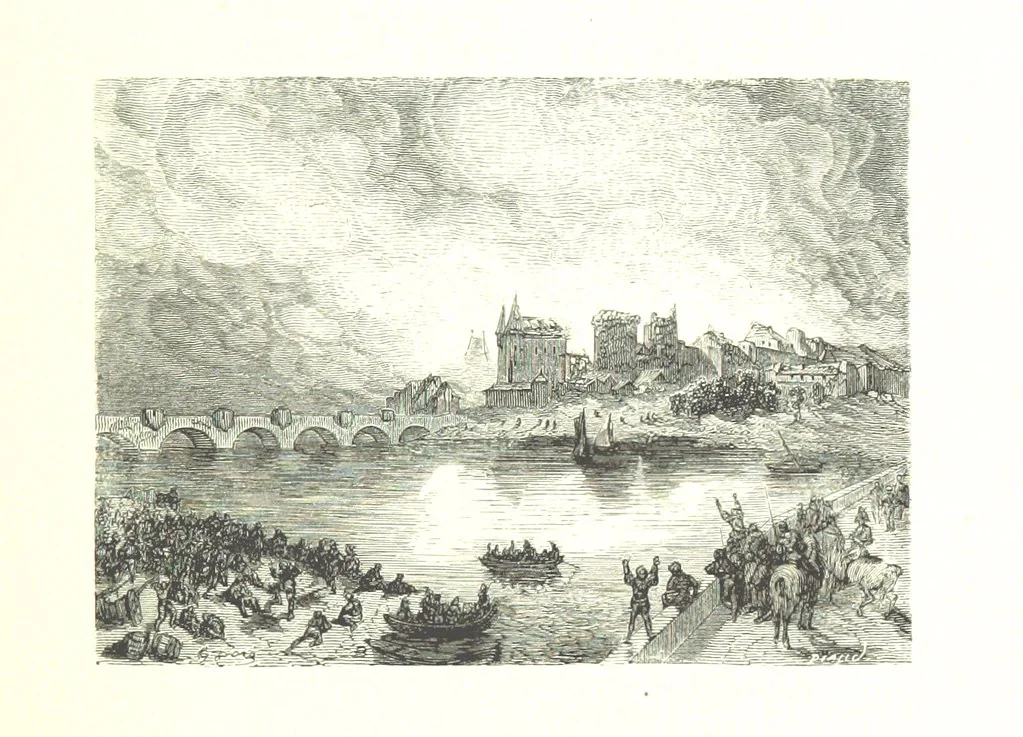 An illustration from Voyage aux Pyrénées ... Troisième édition illustrée par Gustave Doré, 1860, leaf 35
