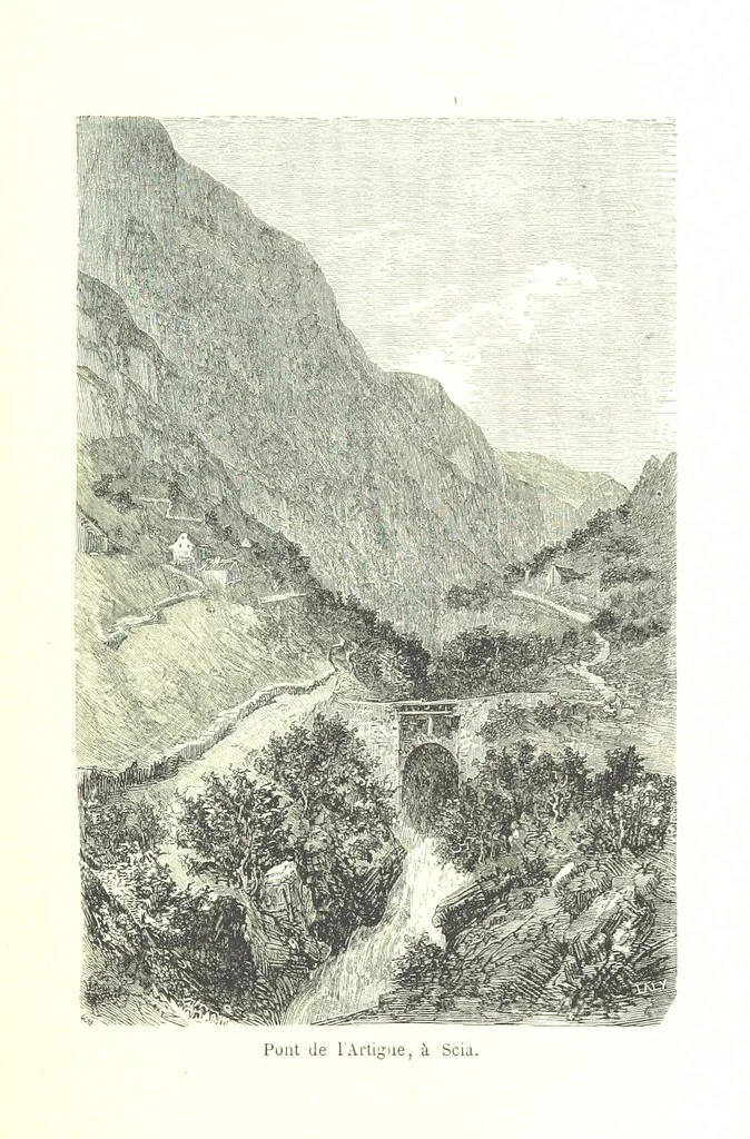 An illustration from Voyage aux Pyrénées ... Troisième édition illustrée par Gustave Doré, 1860, leaf 351