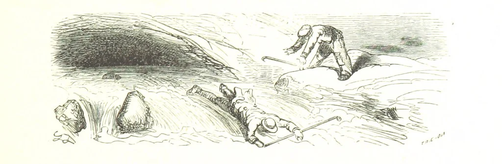 An illustration from Voyage aux Pyrénées ... Troisième édition illustrée par Gustave Doré, 1860, leaf 363