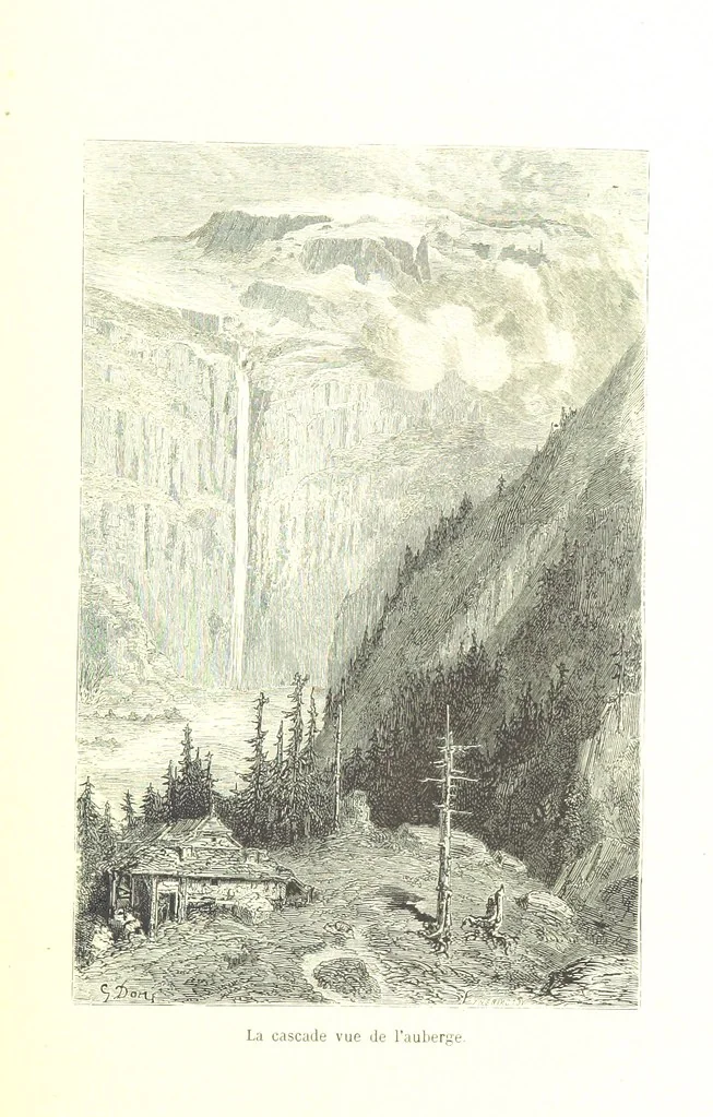 An illustration from Voyage aux Pyrénées ... Troisième édition illustrée par Gustave Doré, 1860, leaf 369