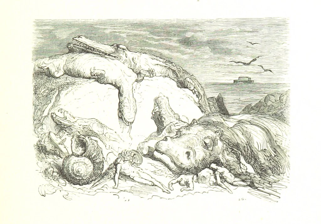 An illustration from Voyage aux Pyrénées ... Troisième édition illustrée par Gustave Doré, 1860, leaf 375