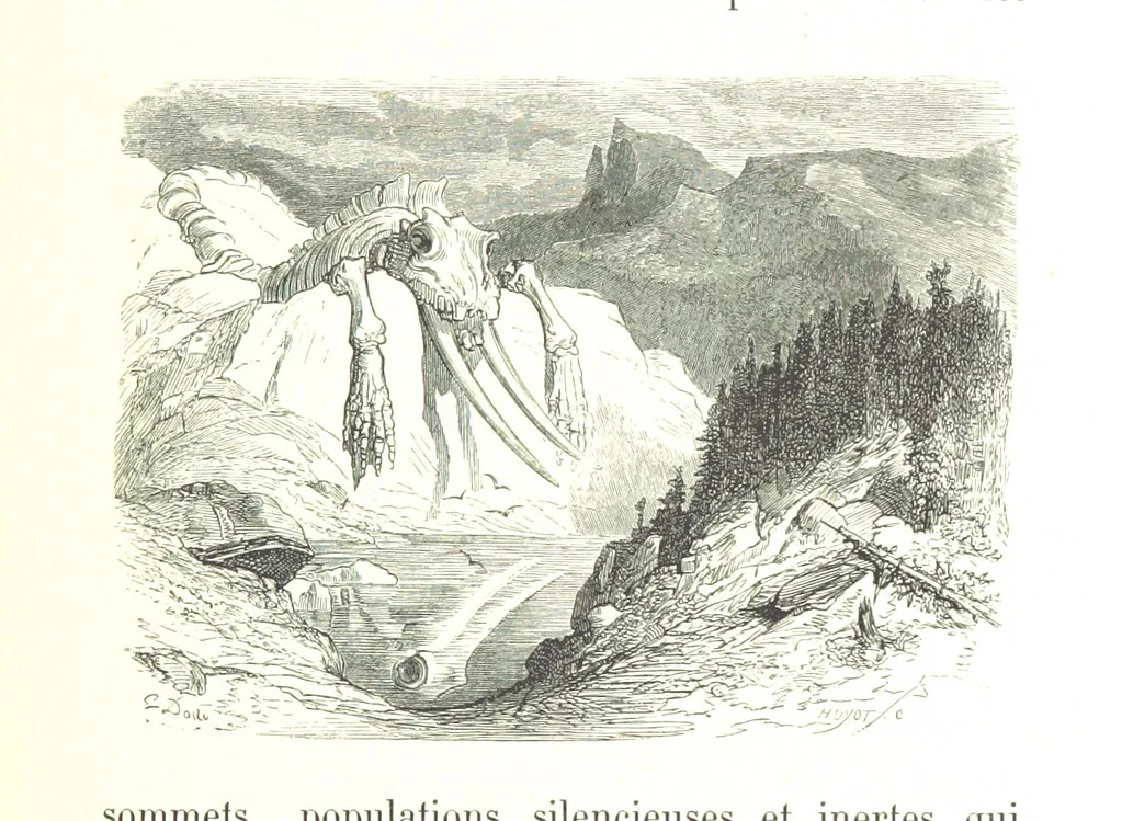 An illustration from Voyage aux Pyrénées ... Troisième édition illustrée par Gustave Doré, 1860, leaf 383