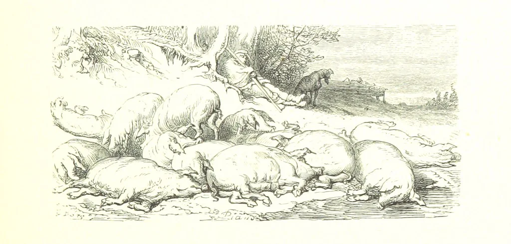 An illustration from Voyage aux Pyrénées ... Troisième édition illustrée par Gustave Doré, 1860, leaf 413