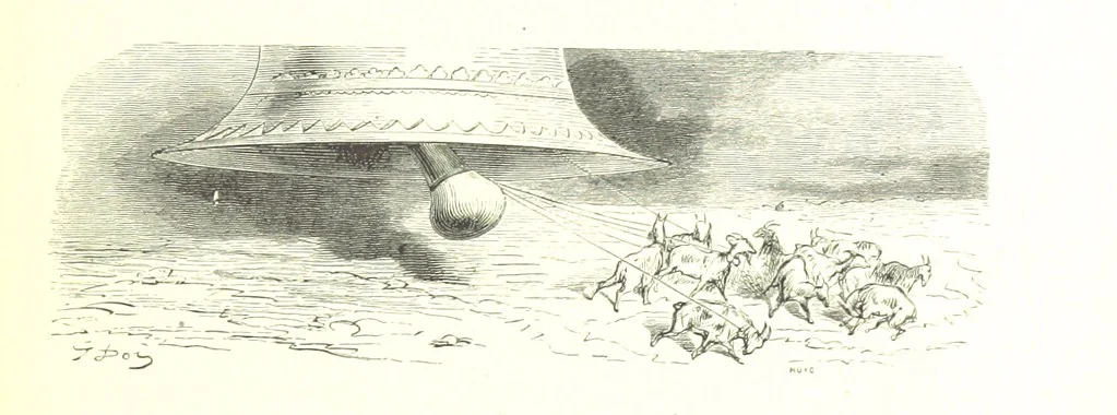 An illustration from Voyage aux Pyrénées ... Troisième édition illustrée par Gustave Doré, 1860, leaf 425