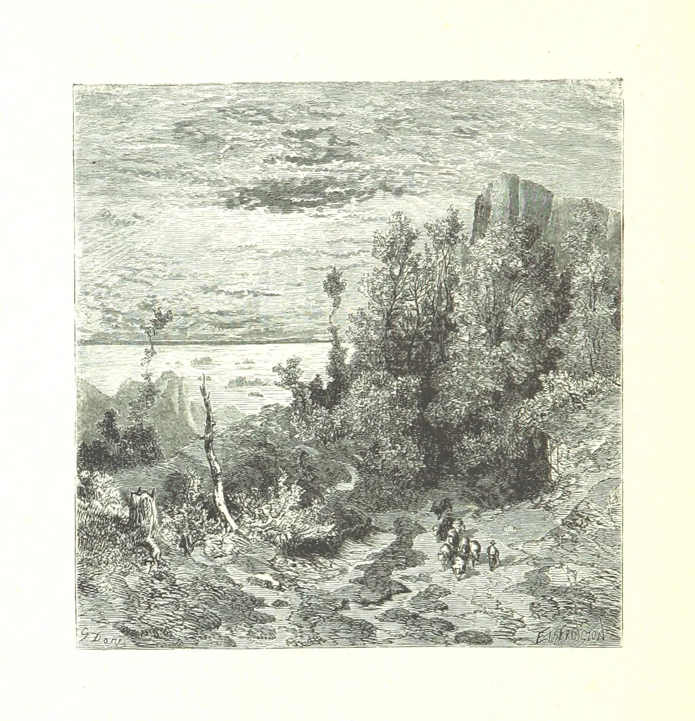 An illustration from Voyage aux Pyrénées ... Troisième édition illustrée par Gustave Doré, 1860, leaf 436