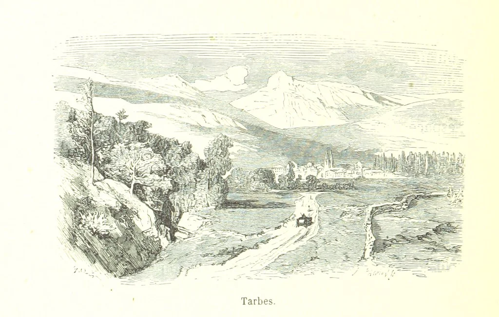 An illustration from Voyage aux Pyrénées ... Troisième édition illustrée par Gustave Doré, 1860, leaf 438