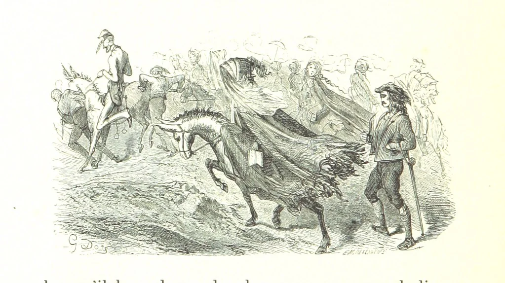 An illustration from Voyage aux Pyrénées ... Troisième édition illustrée par Gustave Doré, 1860, leaf 468