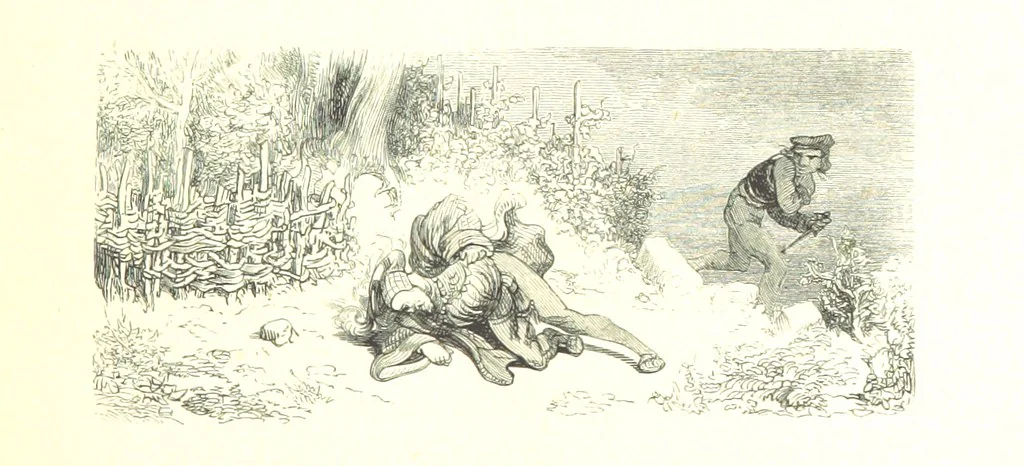 An illustration from Voyage aux Pyrénées ... Troisième édition illustrée par Gustave Doré, 1860, leaf 47