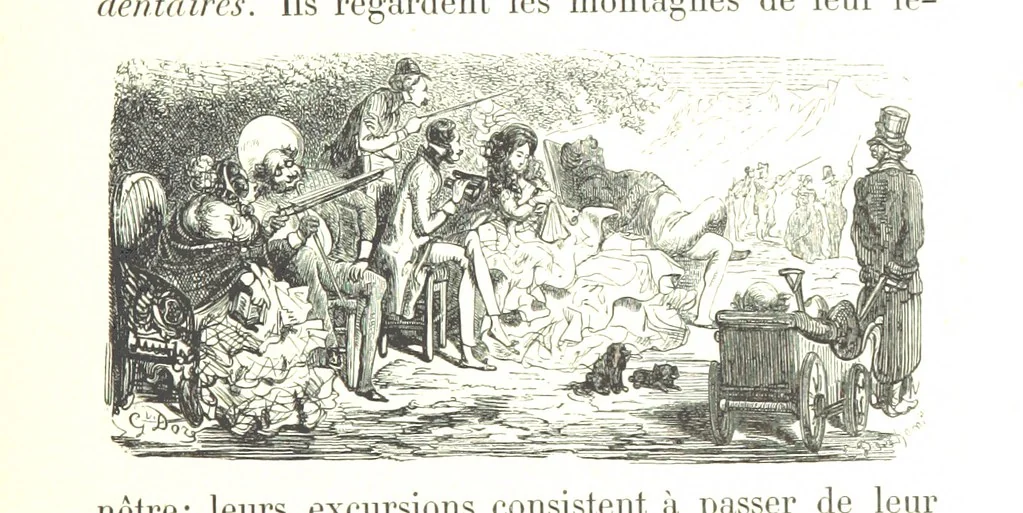 An illustration from Voyage aux Pyrénées ... Troisième édition illustrée par Gustave Doré, 1860, leaf 475