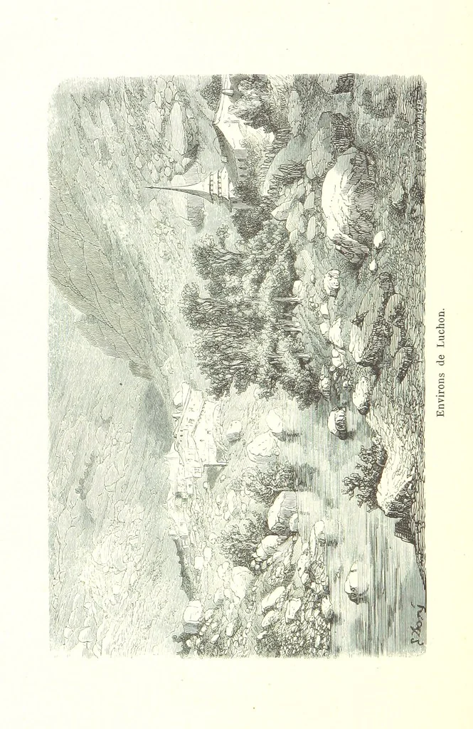An illustration from Voyage aux Pyrénées ... Troisième édition illustrée par Gustave Doré, 1860, leaf 510