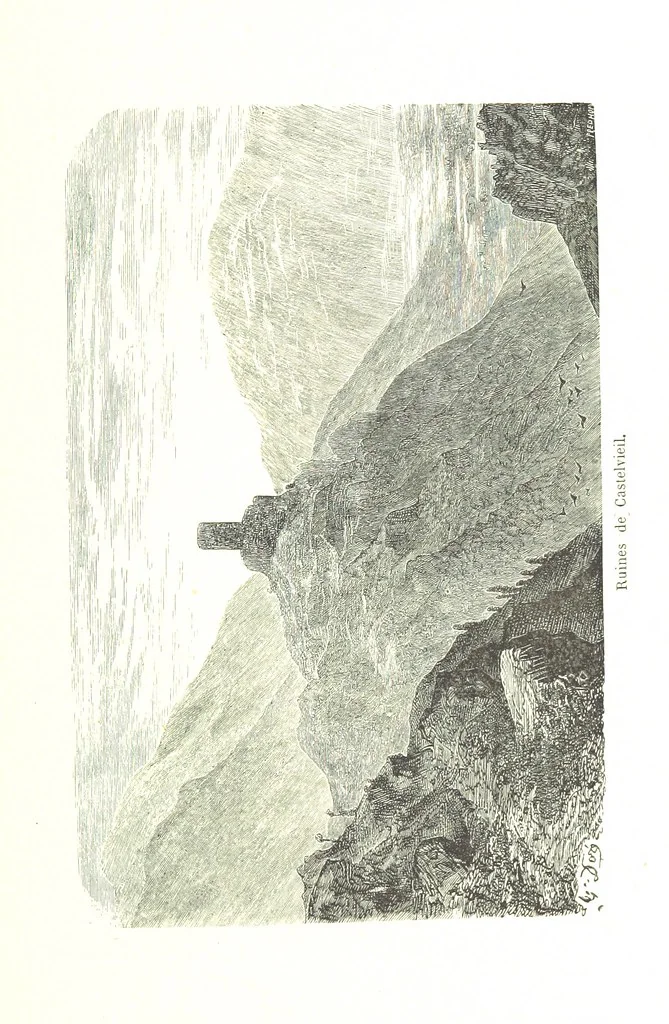 An illustration from Voyage aux Pyrénées ... Troisième édition illustrée par Gustave Doré, 1860, leaf 529