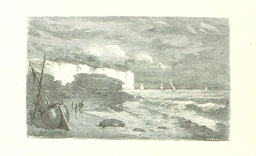 An illustration from Voyage aux Pyrénées ... Troisième édition illustrée par Gustave Doré, 1860, leaf 54