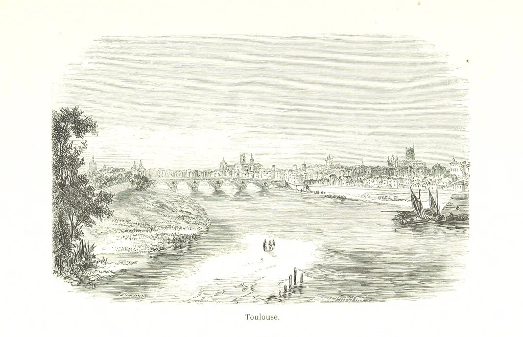 An illustration from Voyage aux Pyrénées ... Troisième édition illustrée par Gustave Doré, 1860, leaf 551