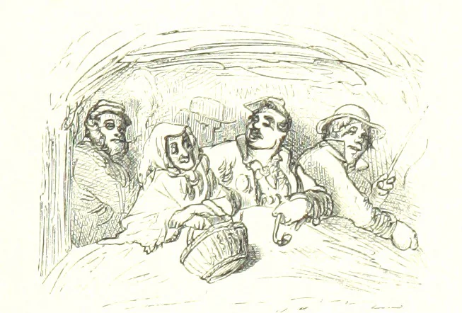 An illustration from Voyage aux Pyrénées ... Troisième édition illustrée par Gustave Doré, 1860, leaf 75