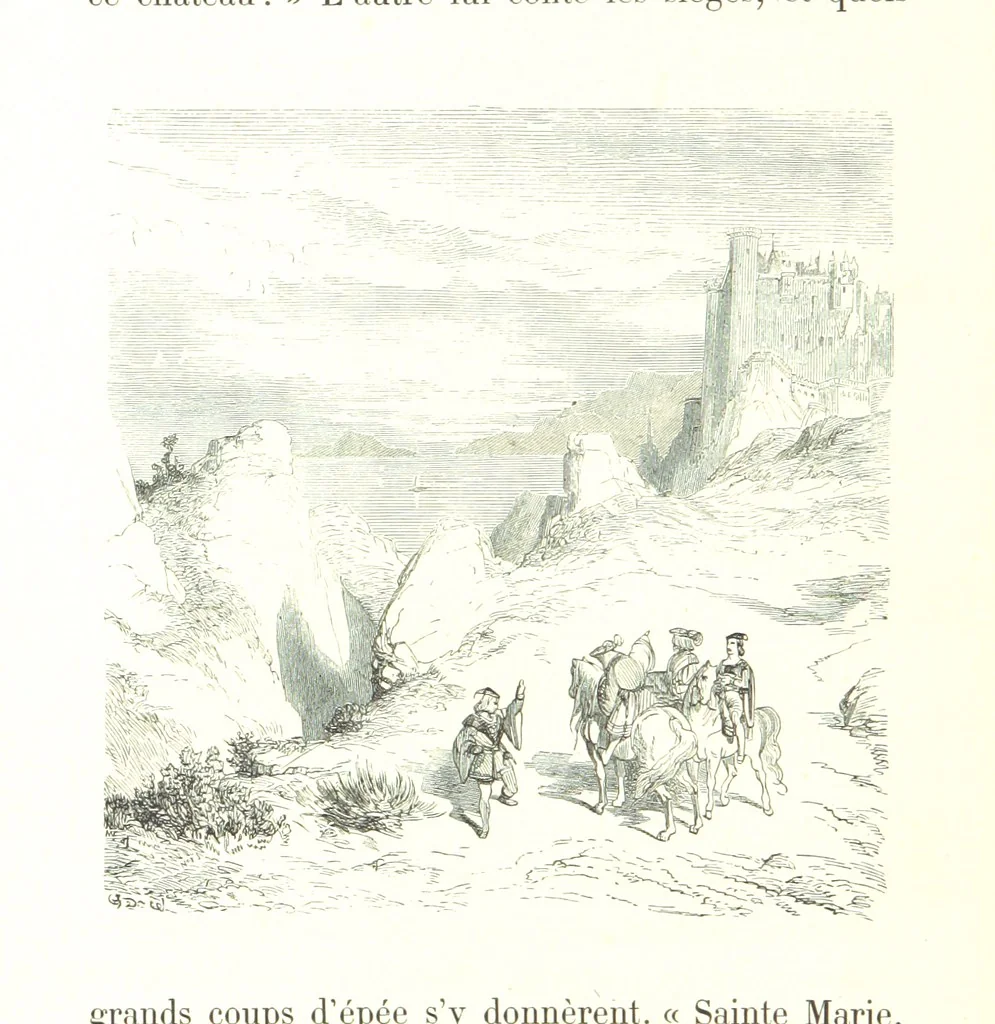 An illustration from Voyage aux Pyrénées ... Troisième édition illustrée par Gustave Doré, 1860, leaf 78