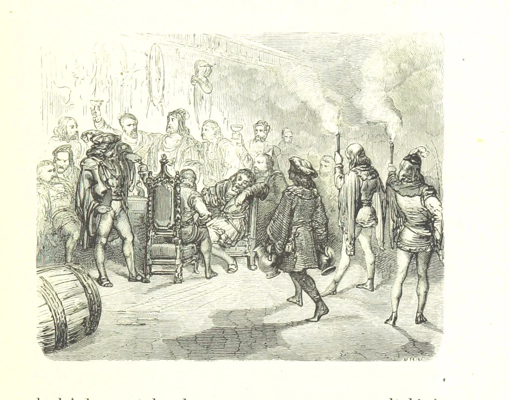 An illustration from Voyage aux Pyrénées ... Troisième édition illustrée par Gustave Doré, 1860, leaf 83