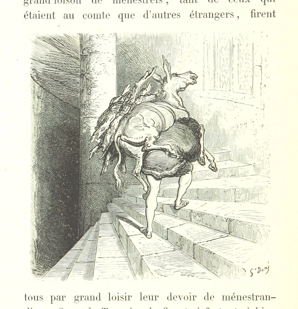 An illustration from Voyage aux Pyrénées ... Troisième édition illustrée par Gustave Doré, 1860, leaf 84