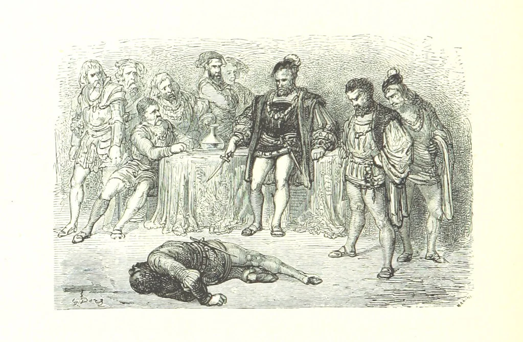An illustration from Voyage aux Pyrénées ... Troisième édition illustrée par Gustave Doré, 1860, leaf 86