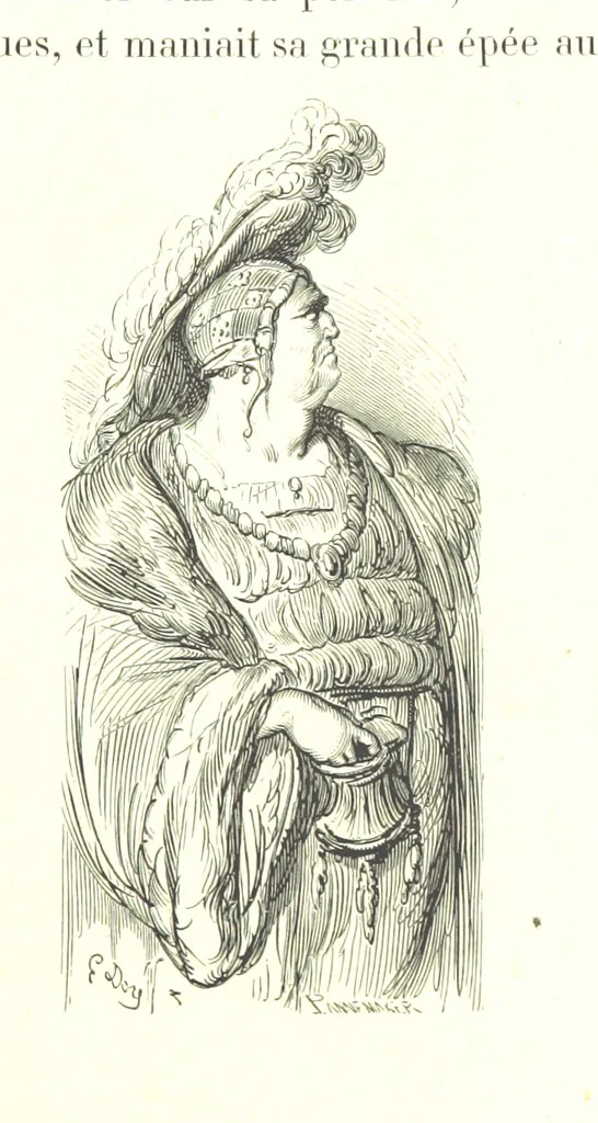 An illustration from Voyage aux Pyrénées ... Troisième édition illustrée par Gustave Doré, 1860, leaf 93