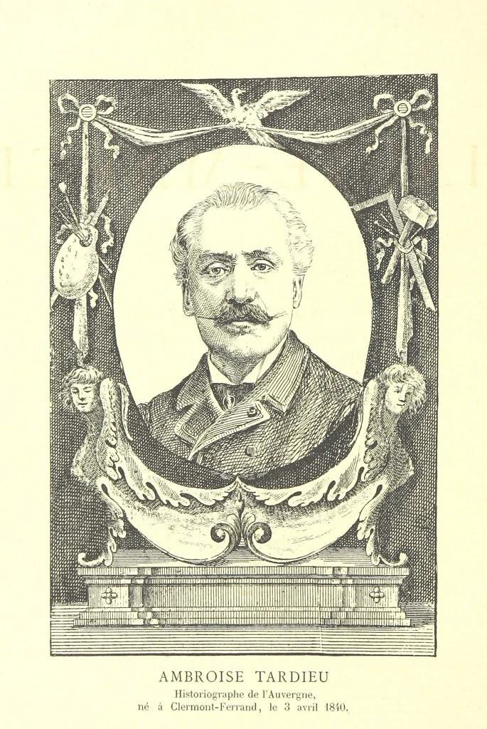 An illustration from Grand Dictionnaire historique, généalogique et biographique de la Haute-Marche, département de la Creuse. [Illustrated, 1894, leaf 10