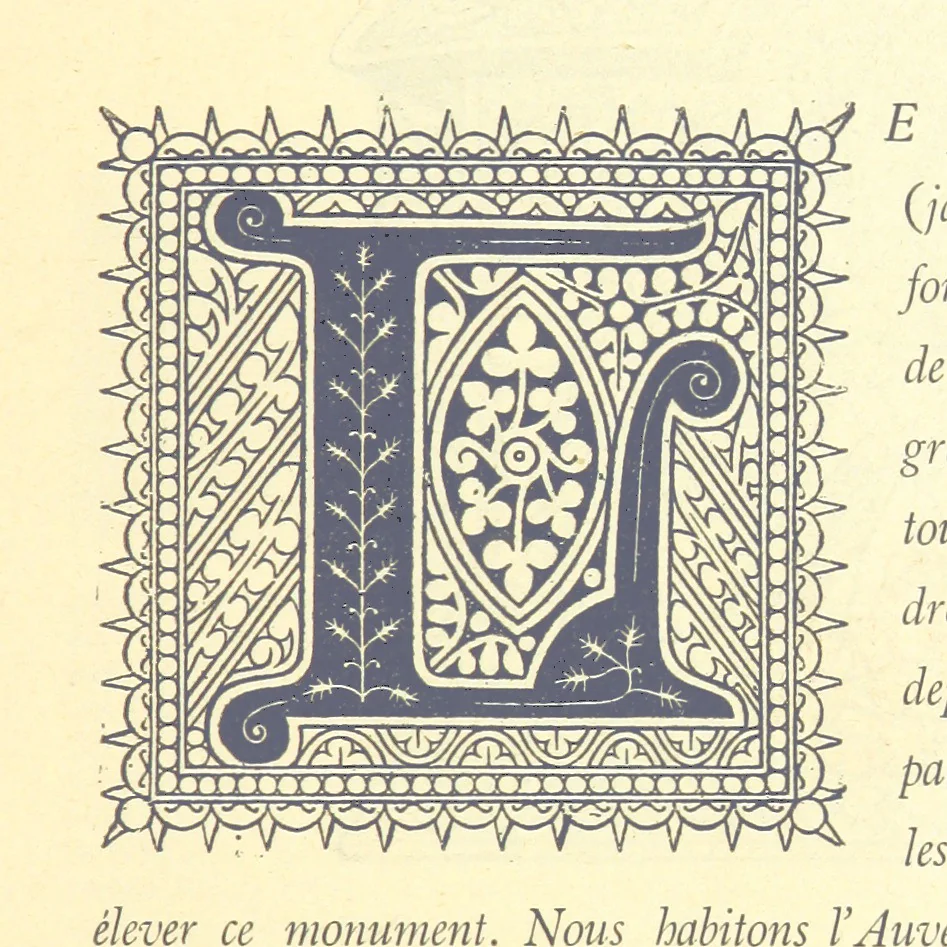 An illustration from Grand Dictionnaire historique, généalogique et biographique de la Haute-Marche, département de la Creuse. [Illustrated, 1894, leaf 13