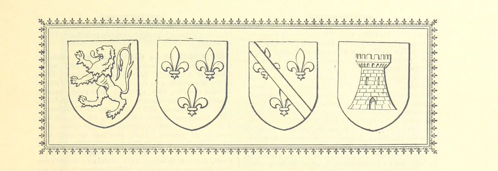 An illustration from Grand Dictionnaire historique, généalogique et biographique de la Haute-Marche, département de la Creuse. [Illustrated, 1894, leaf 15