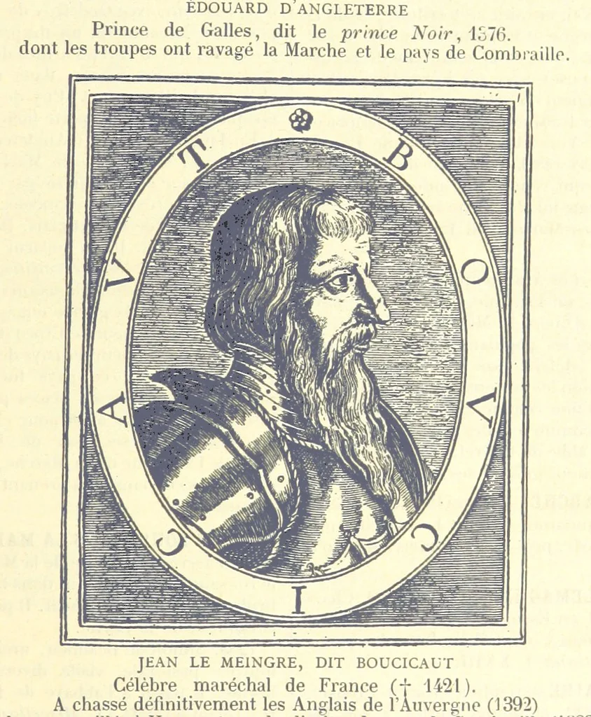 An illustration from Grand Dictionnaire historique, généalogique et biographique de la Haute-Marche, département de la Creuse. [Illustrated, 1894, leaf 19