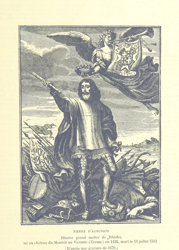 An illustration from Grand Dictionnaire historique, généalogique et biographique de la Haute-Marche, département de la Creuse. [Illustrated, 1894, leaf 207