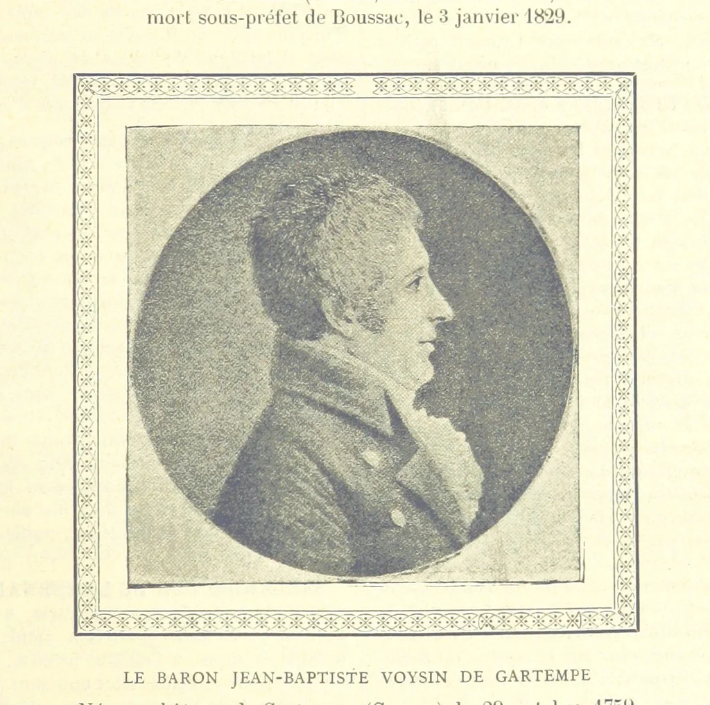 An illustration from Grand Dictionnaire historique, généalogique et biographique de la Haute-Marche, département de la Creuse. [Illustrated, 1894, leaf 221