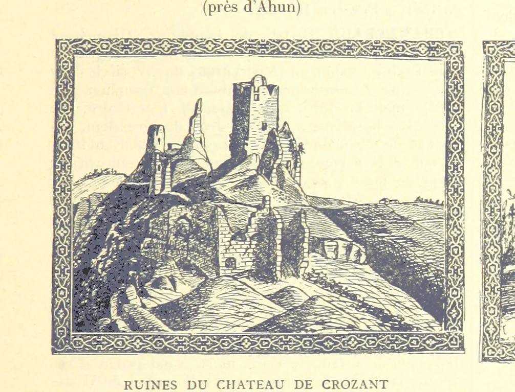 An illustration from Grand Dictionnaire historique, généalogique et biographique de la Haute-Marche, département de la Creuse. [Illustrated, 1894, leaf 47