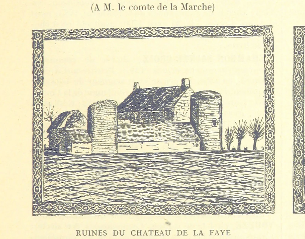 An illustration from Grand Dictionnaire historique, généalogique et biographique de la Haute-Marche, département de la Creuse. [Illustrated, 1894, leaf 47