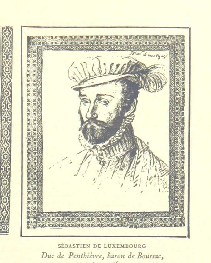 An illustration from Grand Dictionnaire historique, généalogique et biographique de la Haute-Marche, département de la Creuse. [Illustrated, 1894, leaf 53
