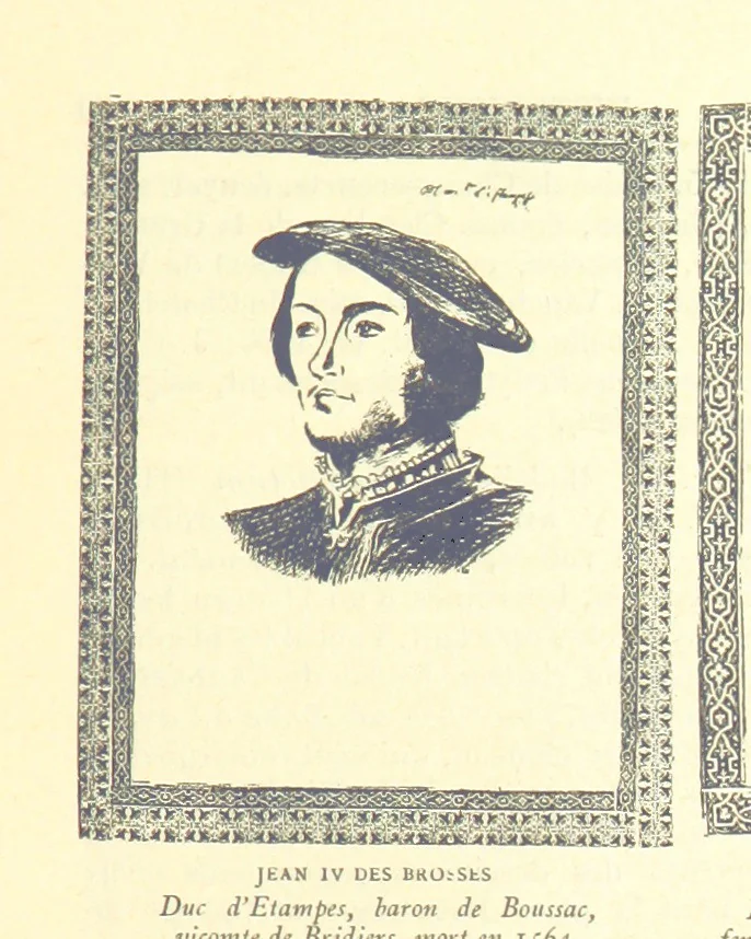 An illustration from Grand Dictionnaire historique, généalogique et biographique de la Haute-Marche, département de la Creuse. [Illustrated, 1894, leaf 53