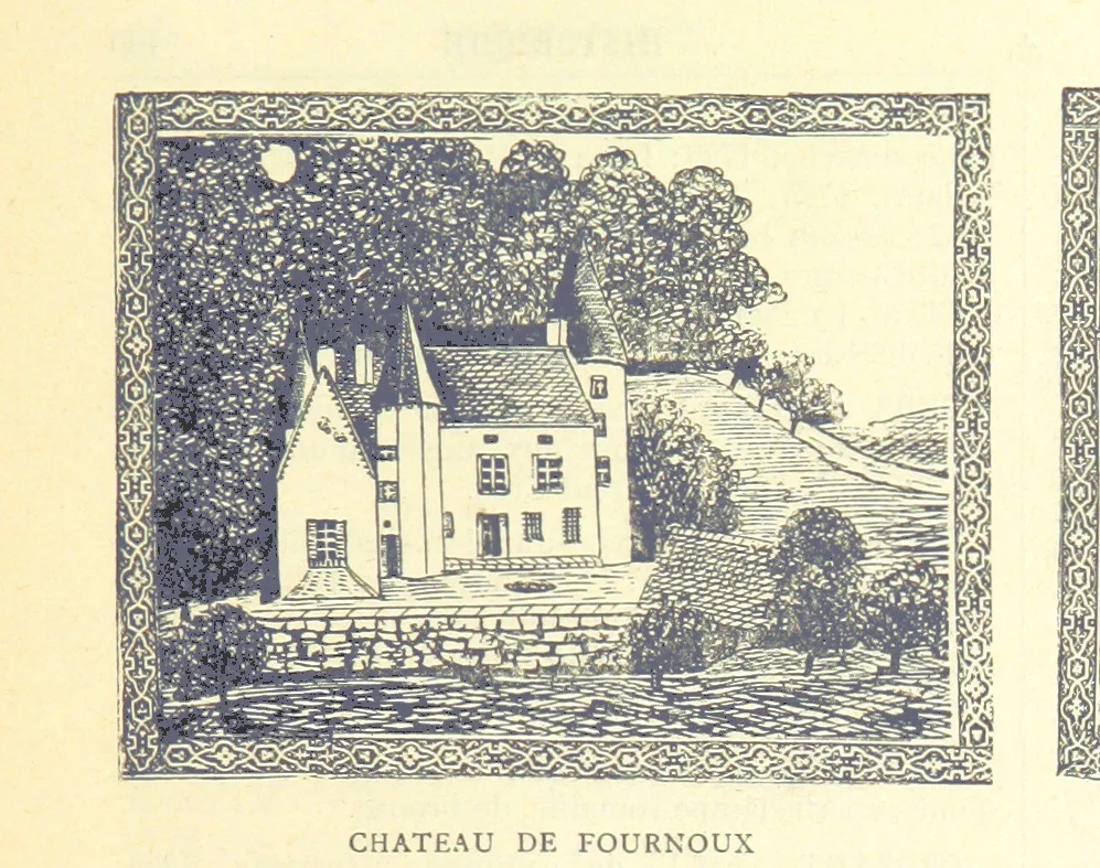 An illustration from Grand Dictionnaire historique, généalogique et biographique de la Haute-Marche, département de la Creuse. [Illustrated, 1894, leaf 63