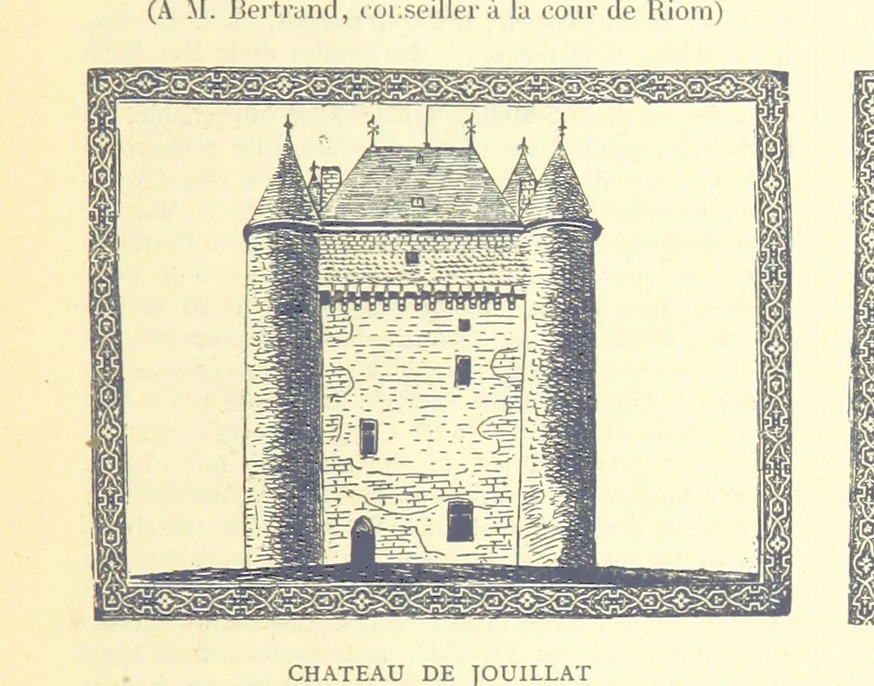An illustration from Grand Dictionnaire historique, généalogique et biographique de la Haute-Marche, département de la Creuse. [Illustrated, 1894, leaf 63