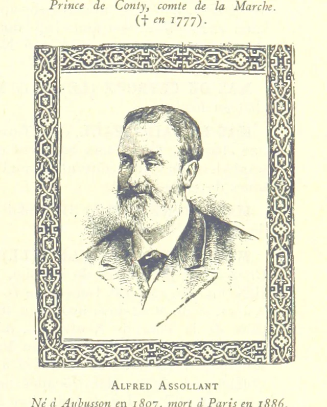An illustration from Grand Dictionnaire historique, généalogique et biographique de la Haute-Marche, département de la Creuse. [Illustrated, 1894, leaf 83