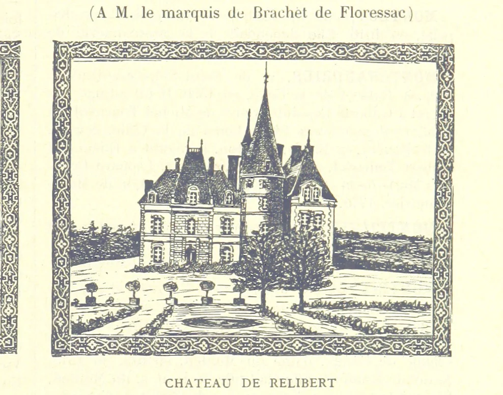An illustration from Grand Dictionnaire historique, généalogique et biographique de la Haute-Marche, département de la Creuse. [Illustrated, 1894, leaf 89