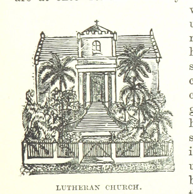 An illustration from Leaflets from the Danish West Indies: descriptive of the social, political and commercial condition of these Islands ... With a portrait of the author and a biographical sketch, ... by P. Linet, 1888, leaf 69