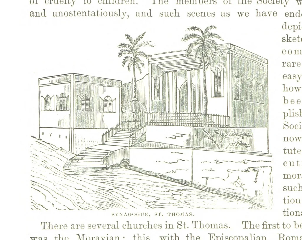 An illustration from Leaflets from the Danish West Indies: descriptive of the social, political and commercial condition of these Islands ... With a portrait of the author and a biographical sketch, ... by P. Linet, 1888, leaf 76